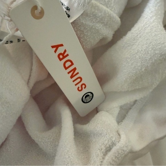 Sundry Ombre Stripe Sweatpants Jogger Sweatpants White Pink size 1/small NEW - Picture 15 of 15